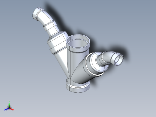 船舶管路系统S12_SeaDrainPLUS_DoubleComboReducingWye-SxSxSxS_37E268234_4x2in Sea Drain Plus - Double Combo Reducing Wye - SxSxSxS正等轴测缩略图