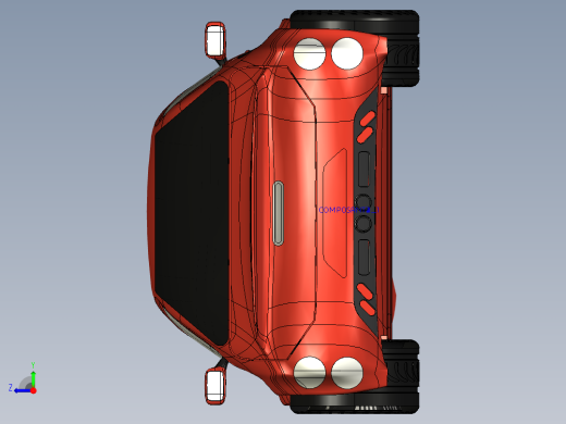 小型汽车造型右视缩略图
