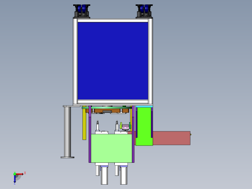 门锁转盘螺丝机俯视缩略图