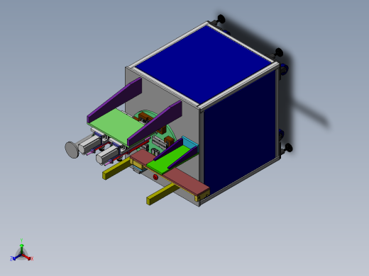 门锁转盘螺丝机正等轴测缩略图