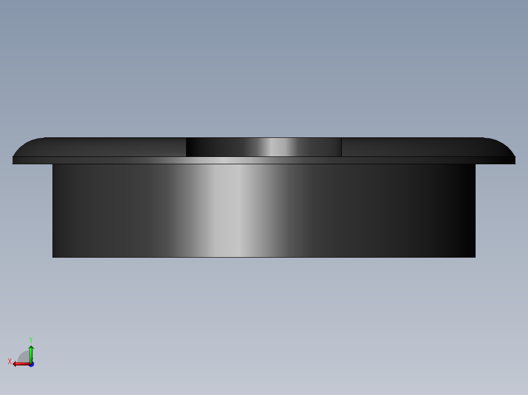 圆形桌面索环_ 70毫米后视图