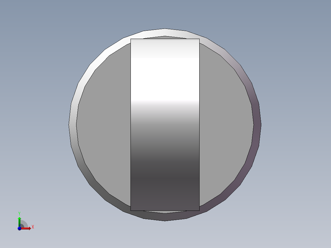 活塞杆工艺分析前视图