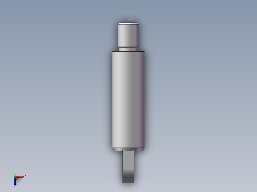 活塞杆工艺分析俯视图