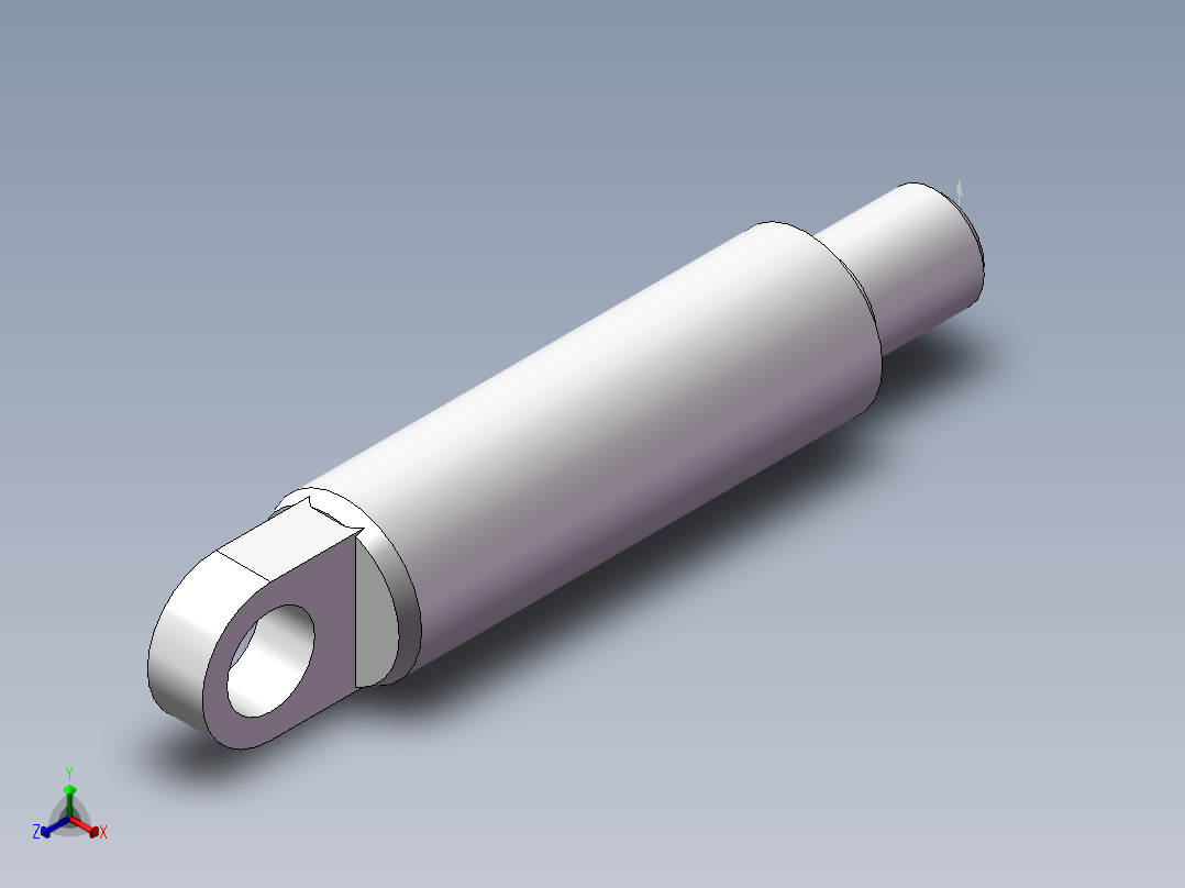 活塞杆工艺分析正等轴测图