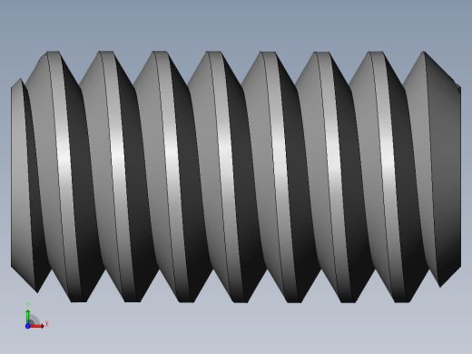 DIN 913-ISO 4026 固定螺钉-M1.4 L=2.5.SLDPRT前视缩略图