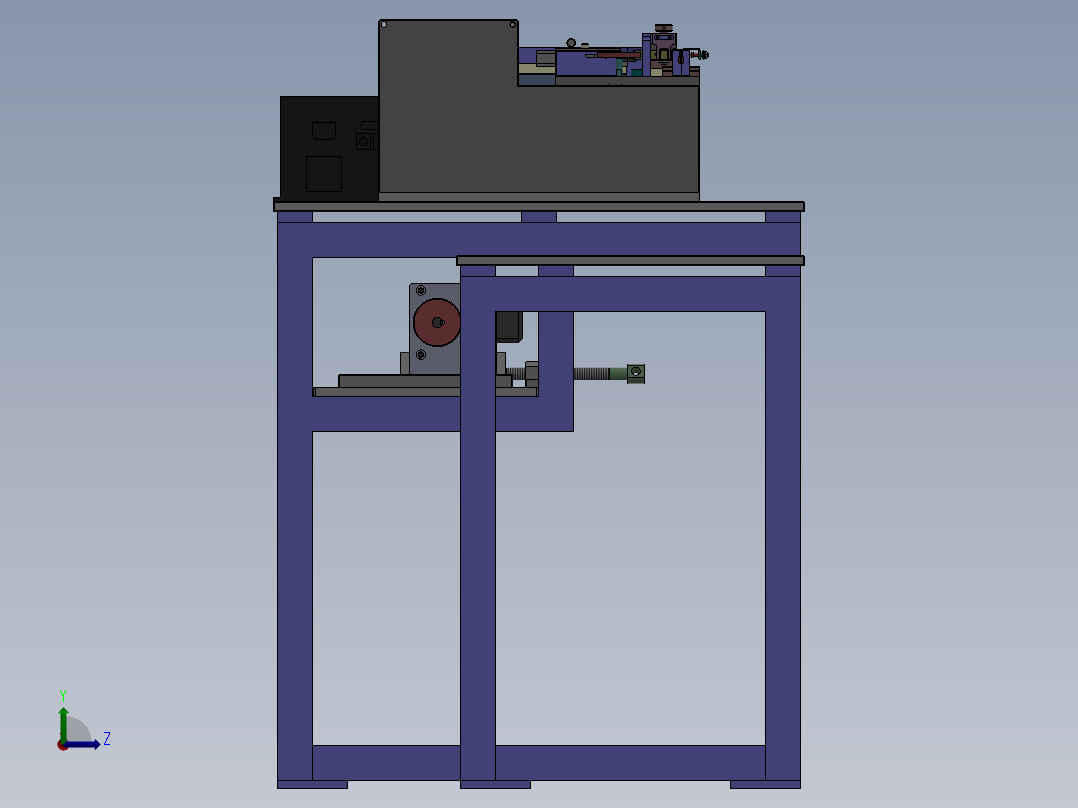 机架设备左视图