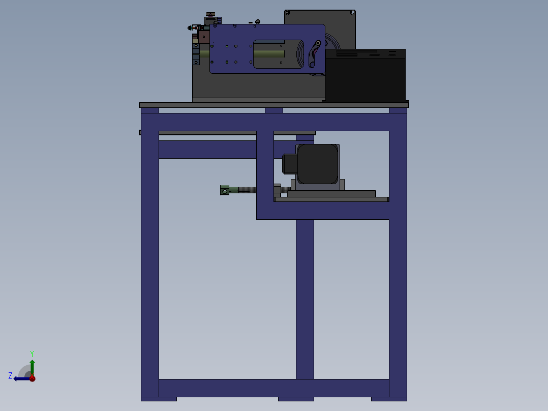 机架设备右视图