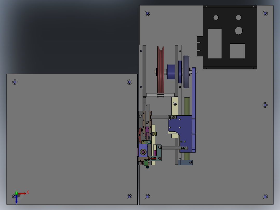 机架设备俯视图