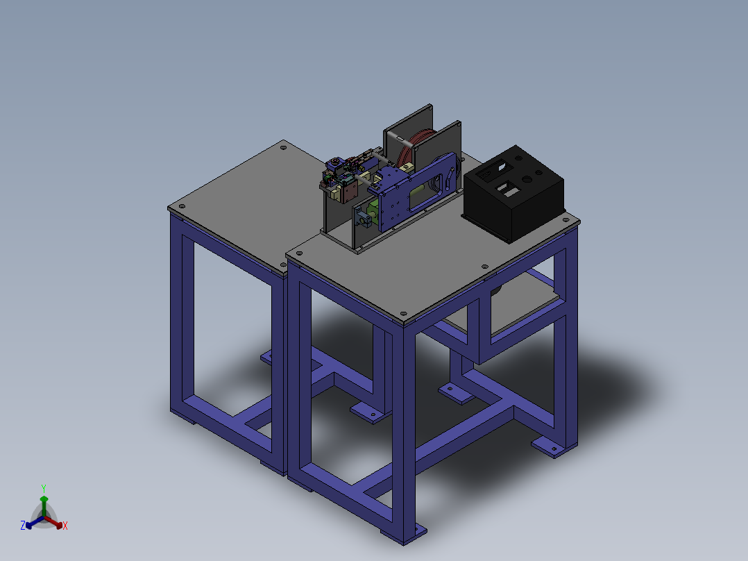 机架设备正等轴测图