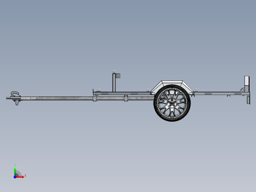 挂车拖车motorcycle-trailer-motorrad-anhanger SW STP前视缩略图