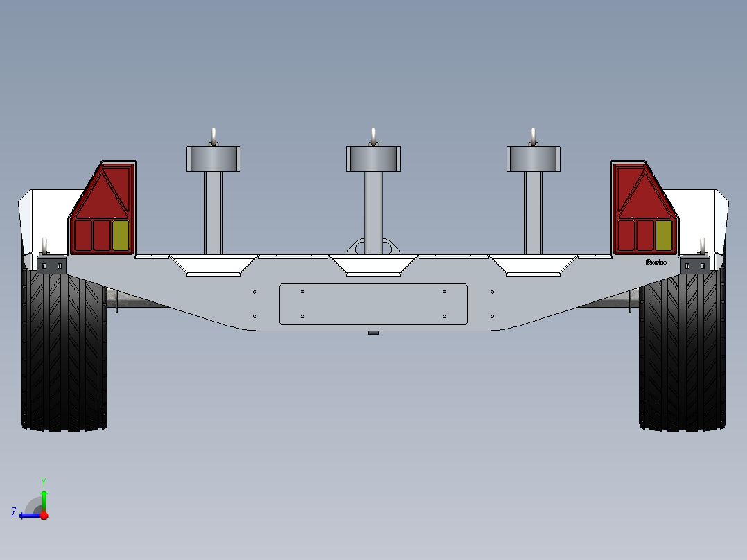 挂车拖车motorcycle-trailer-motorrad-anhanger SW STP右视图