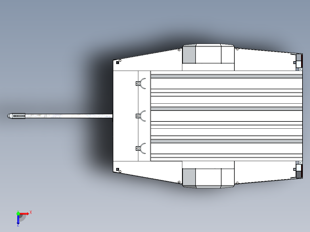 挂车拖车motorcycle-trailer-motorrad-anhanger SW STP俯视图