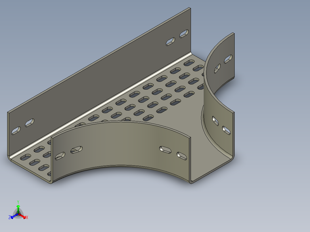 桥、桥架(2)正等轴测图