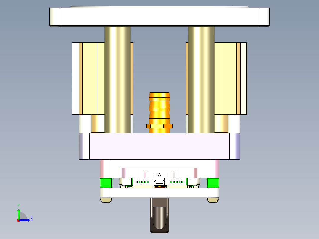 X2-CNC6笔记本CNC工装夹具三维模型-1028左视图