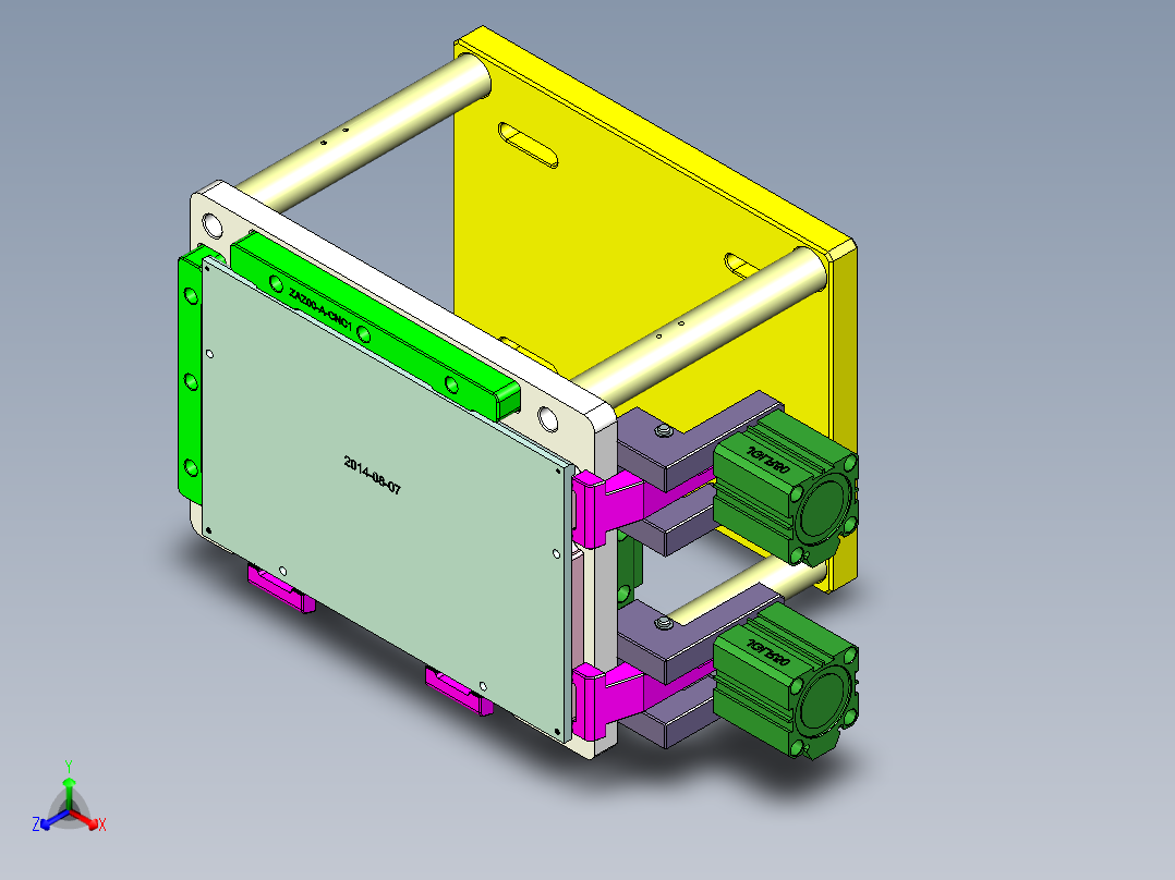 ZAZ00-A-笔记本CNC工装夹具三维模型cnc1-0520主视图