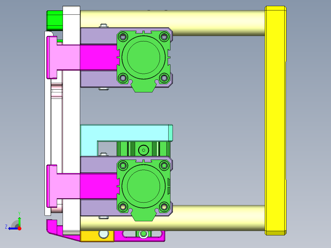 ZAZ00-A-笔记本CNC工装夹具三维模型cnc1-0520右视图