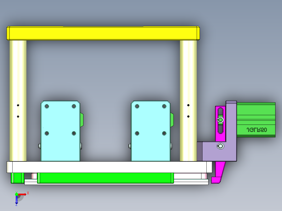 ZAZ00-A-笔记本CNC工装夹具三维模型cnc1-0520俯视图