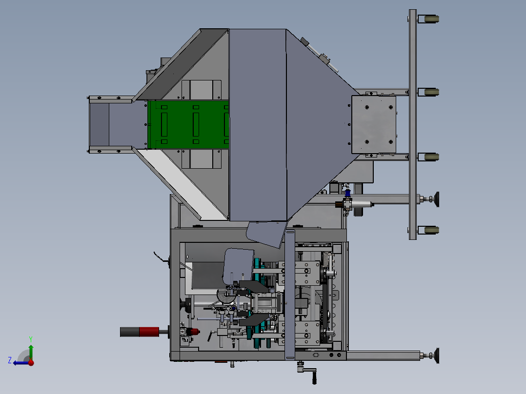 全参数自动理瓶机（sw18可编辑+工程图）右视图