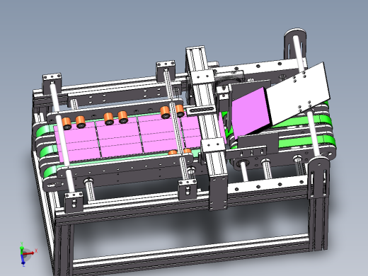 供料机自动化片料单张出料（sw18可编辑+工程图+bom）