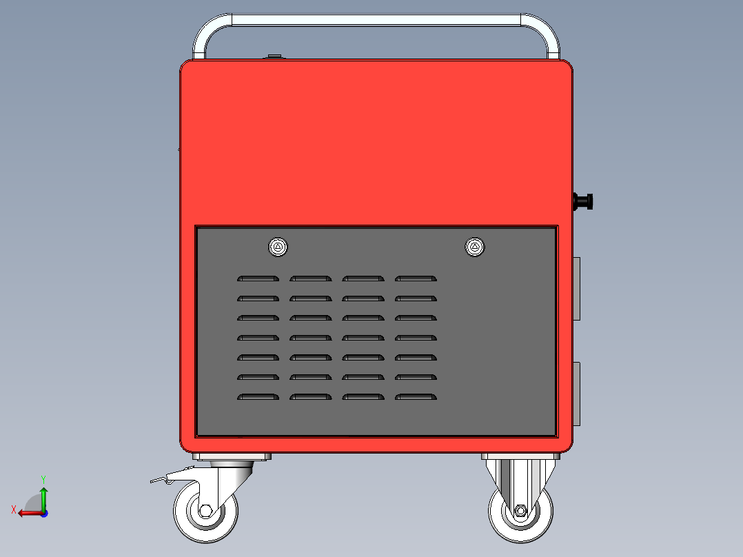 手持式100-300W风冷激光清洗机sw18可编辑后视图