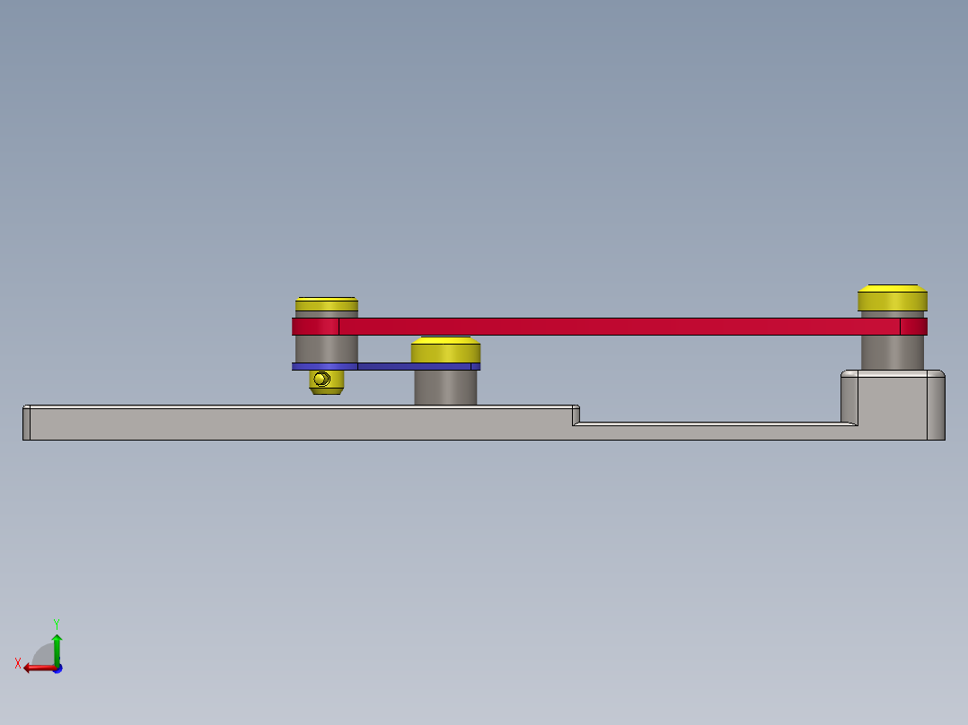 曲柄滑块机构后视图