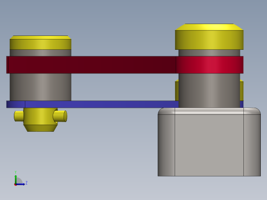 曲柄滑块机构左视缩略图