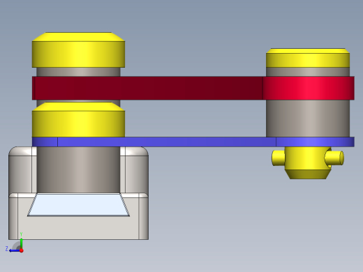 曲柄滑块机构右视缩略图