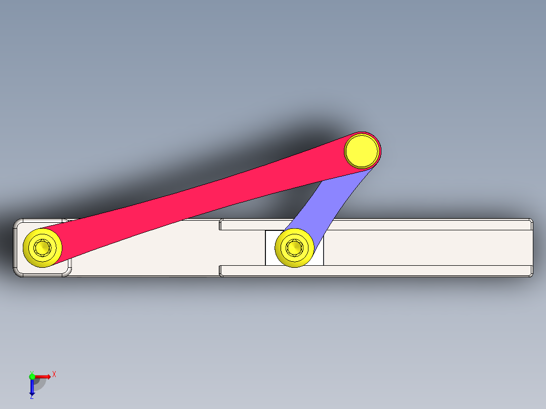 曲柄滑块机构俯视图