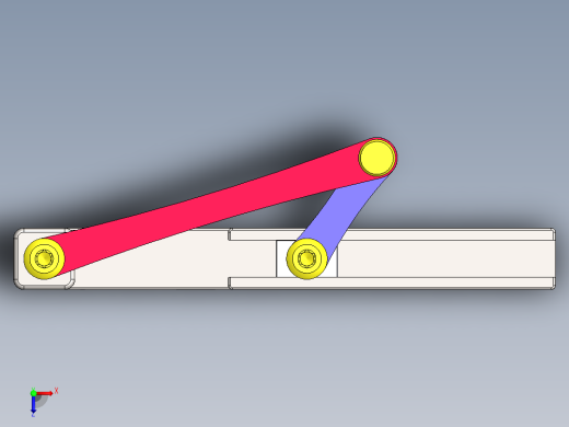 曲柄滑块机构俯视缩略图