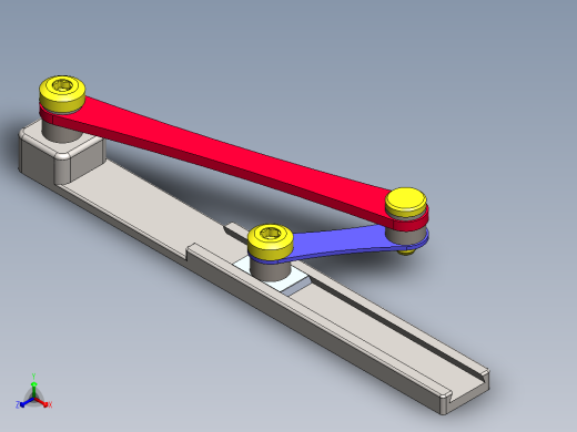 曲柄滑块机构正等轴测缩略图