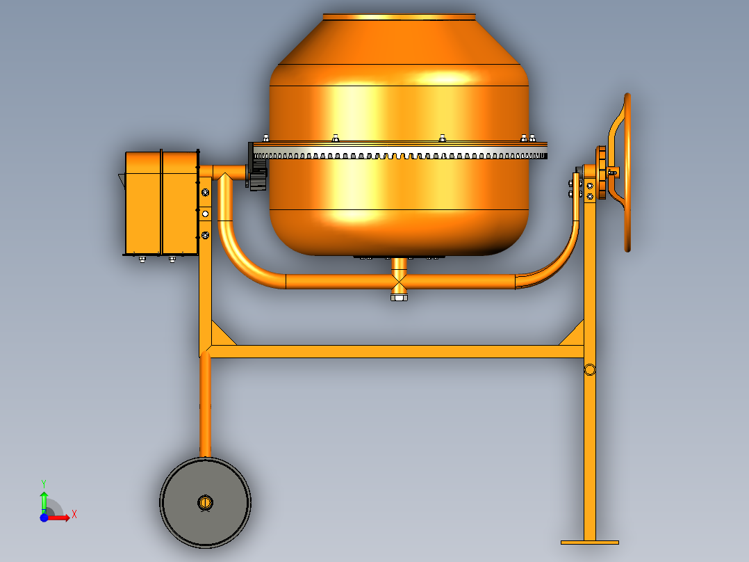 B3003261-混凝土搅拌机前视图