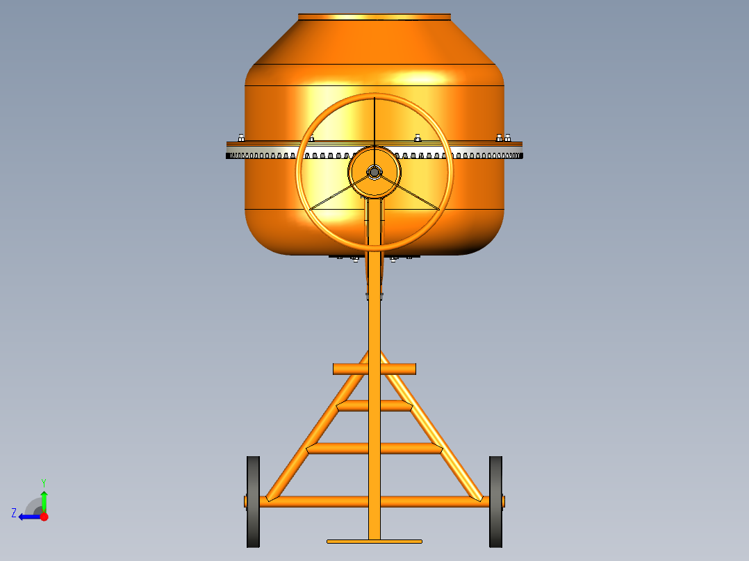 B3003261-混凝土搅拌机右视图