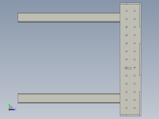 焊接工作台左视缩略图