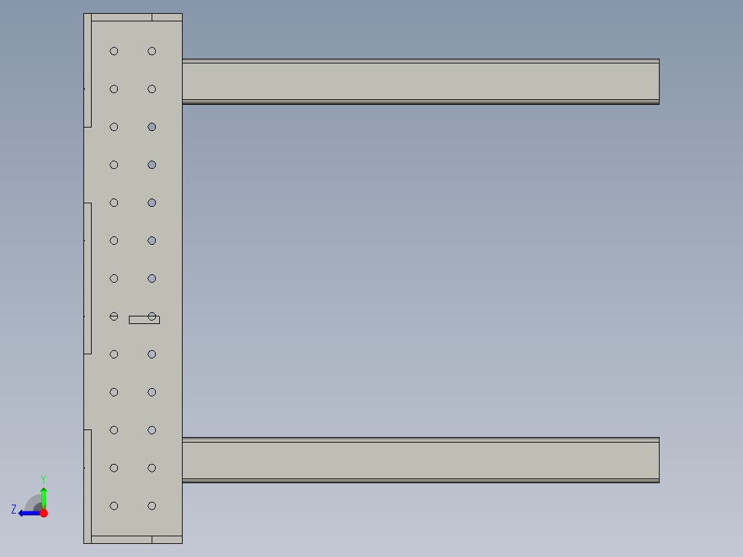 焊接工作台右视图