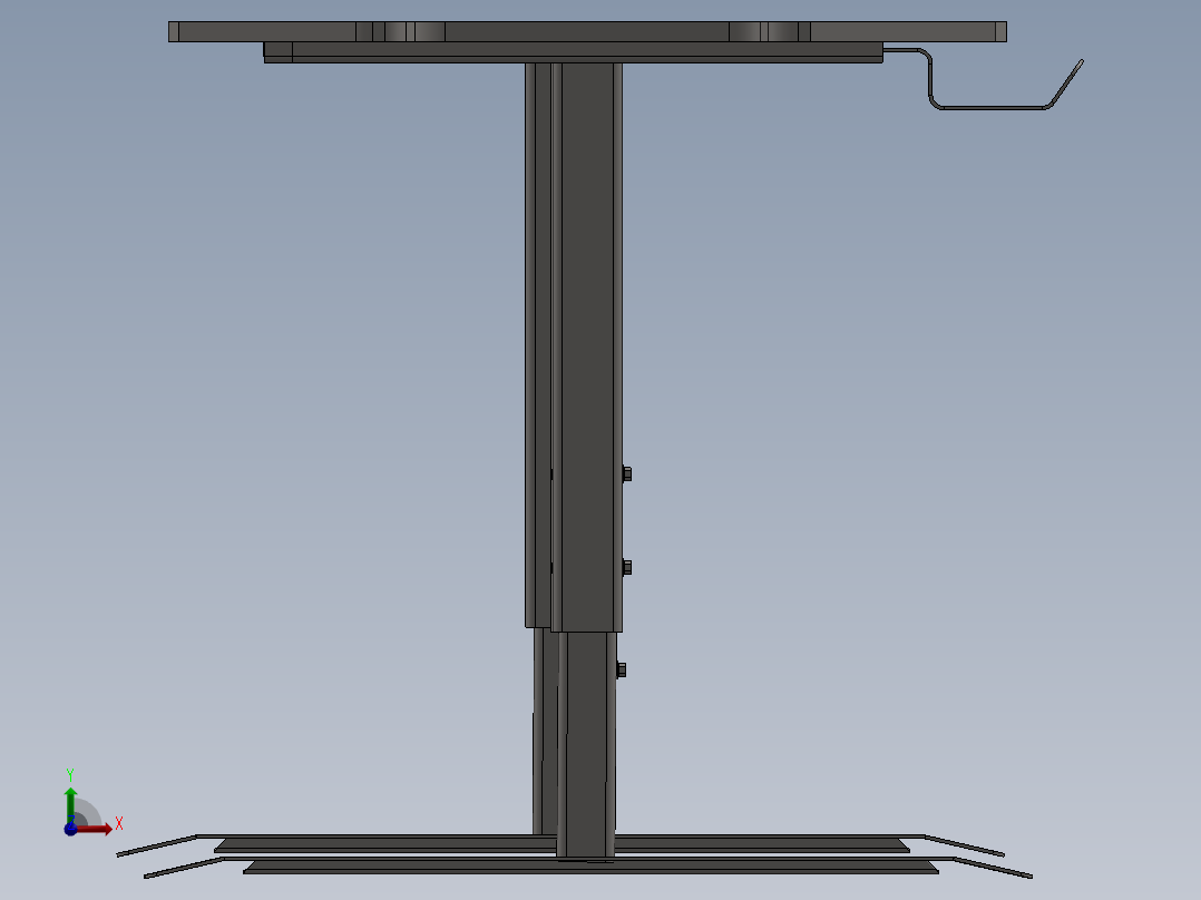 电脑桌(22)前视图