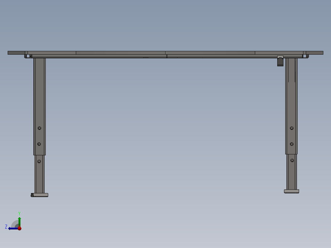 电脑桌(22)右视图