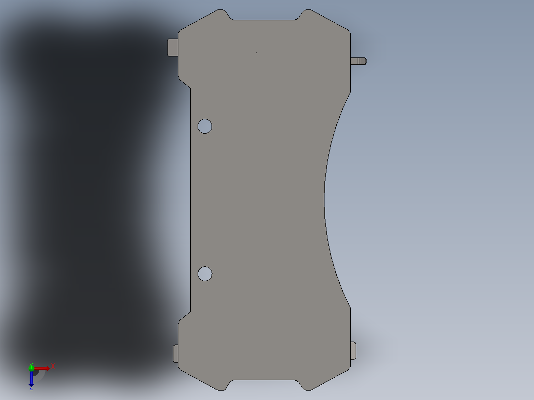 电脑桌(22)俯视图