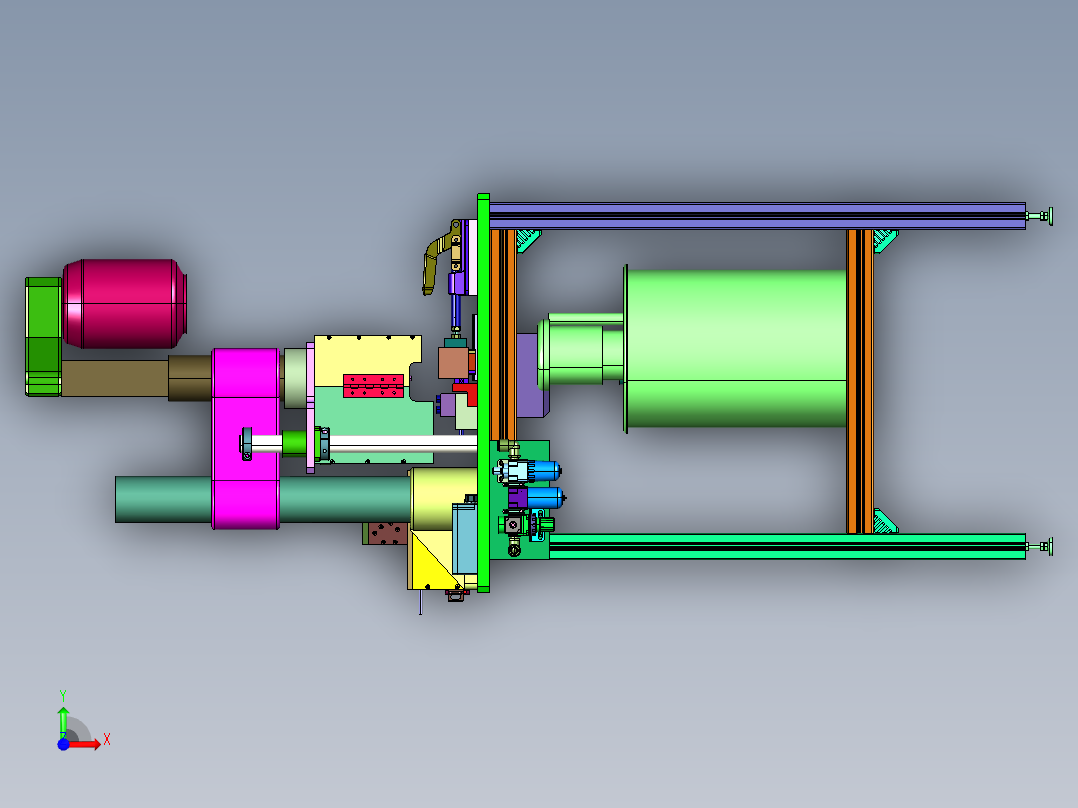 夹紧效果好的五金制品打孔机前视图