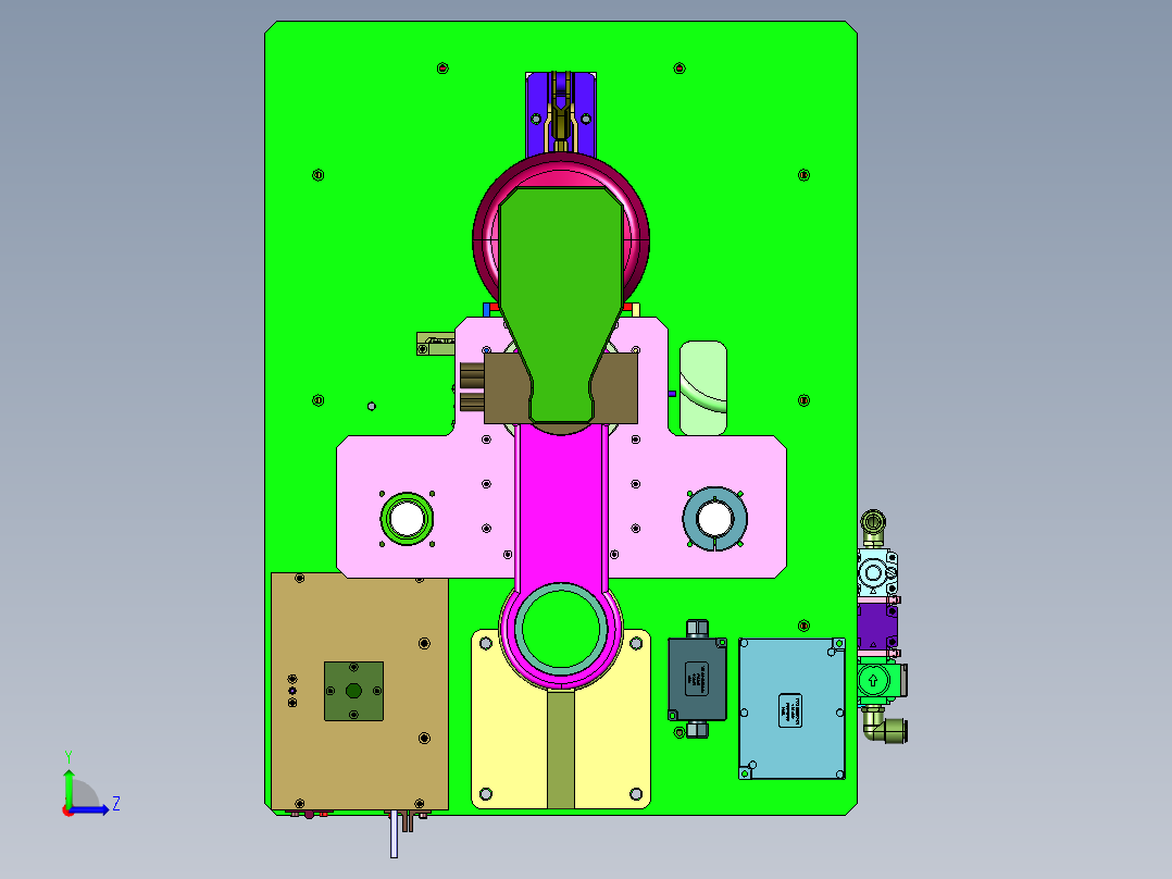 夹紧效果好的五金制品打孔机左视图