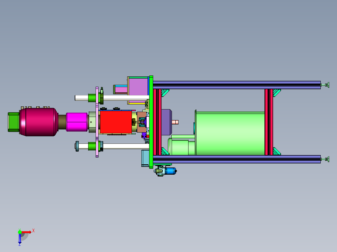 夹紧效果好的五金制品打孔机俯视图
