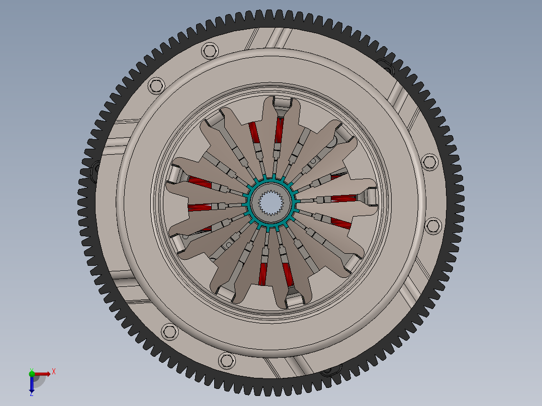 离合器(36)俯视图