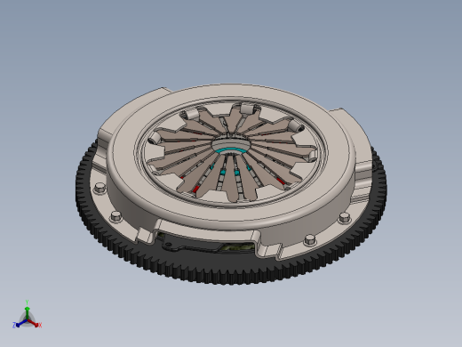 离合器(36)正等轴测缩略图