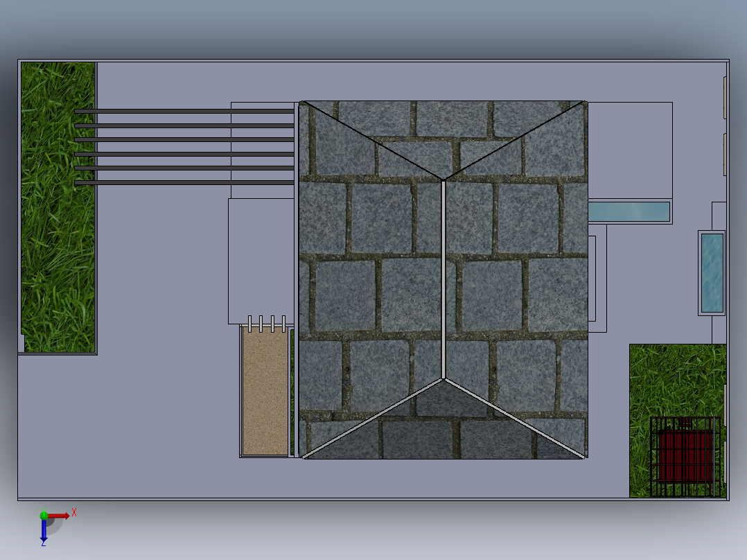 巴厘岛别墅俯视图