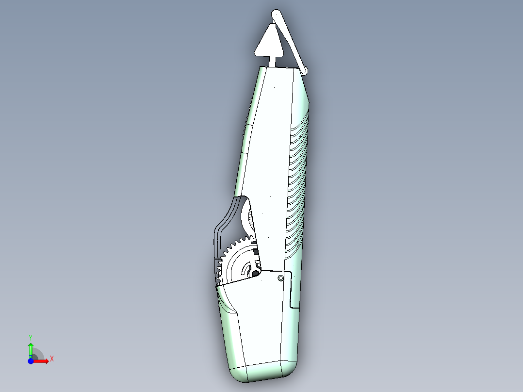 可拆卸修正带前视图