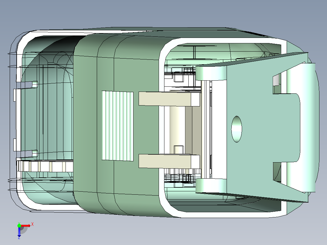 可拆卸修正带俯视图
