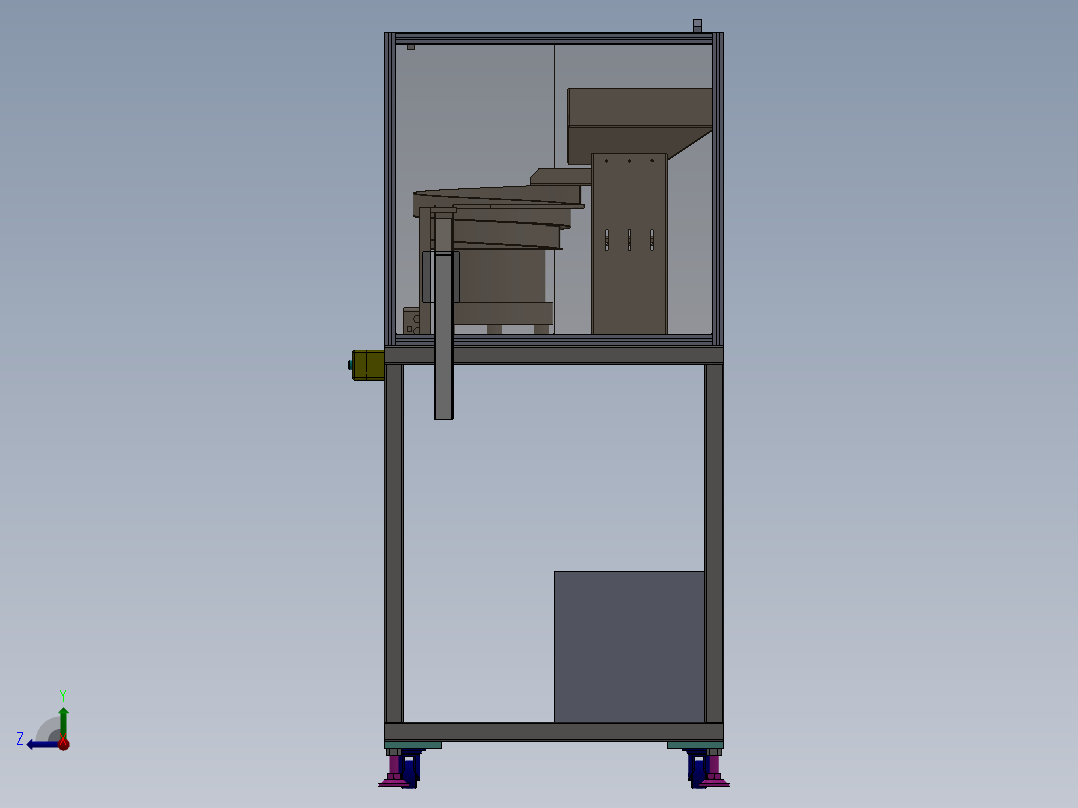 物料振动盘  sw20右视图