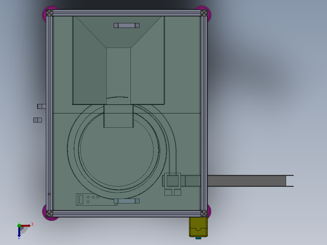 物料振动盘  sw20俯视图
