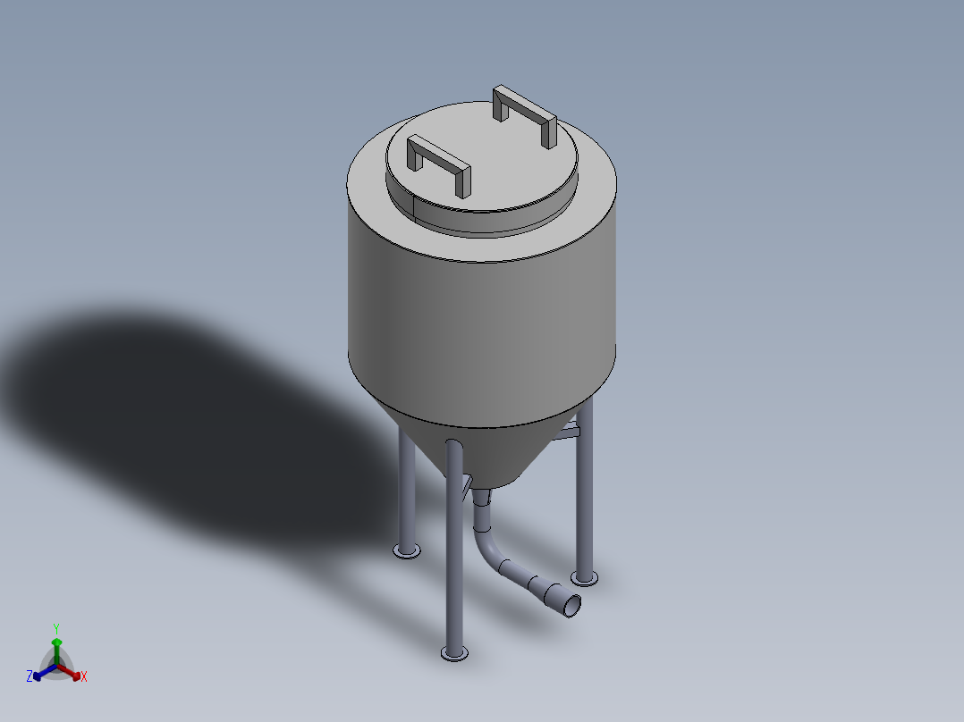 容器正等轴测图