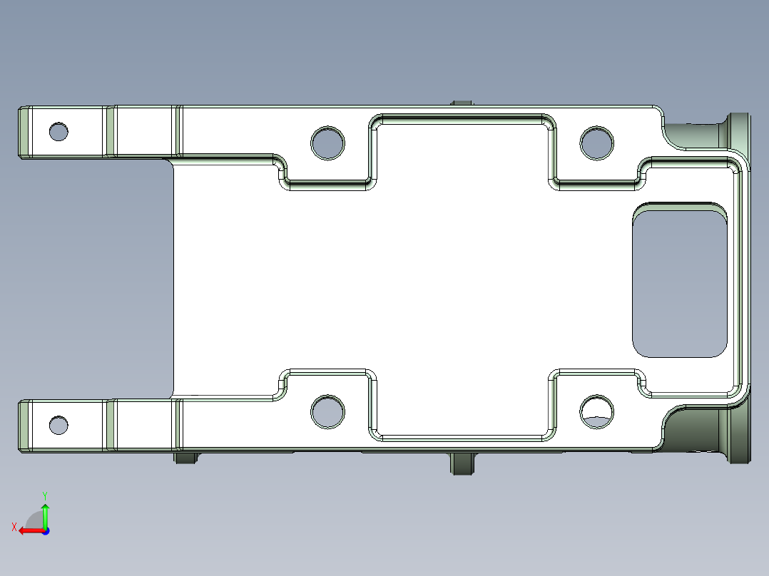 电机座正Y11后视图