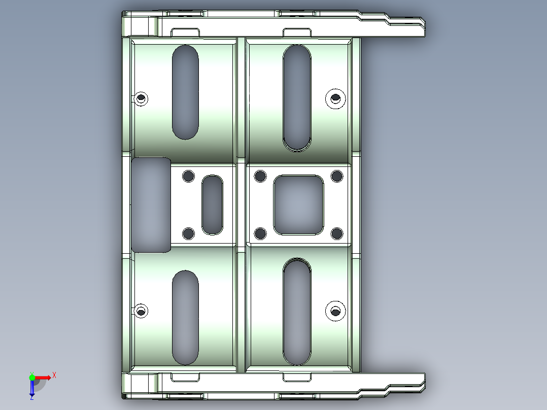 电机座正Y11俯视图